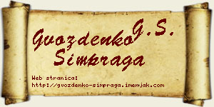 Gvozdenko Šimpraga vizit kartica